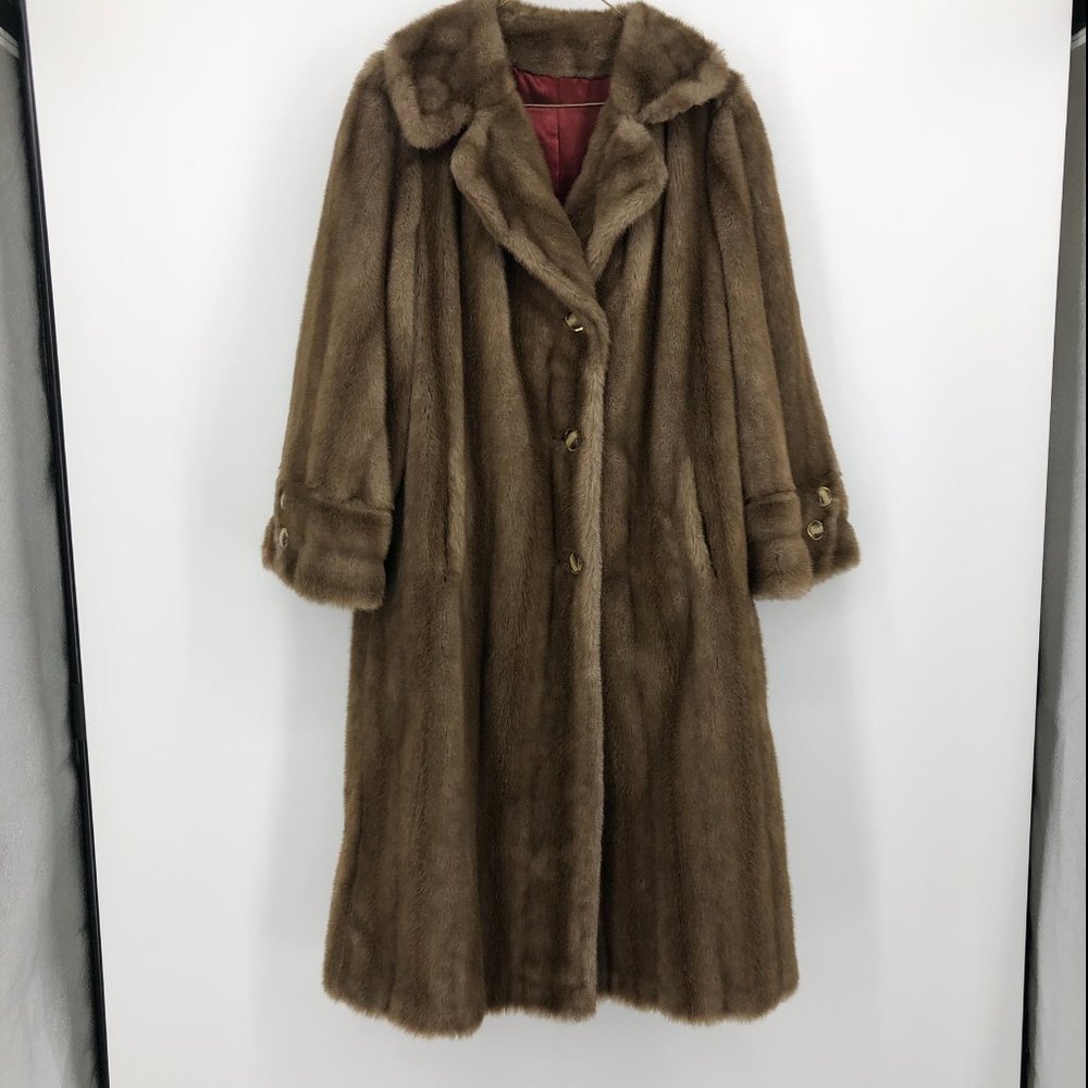 💎 Mob Wife: Tissavel France Faux-Fur Full-Length Vintage Coat